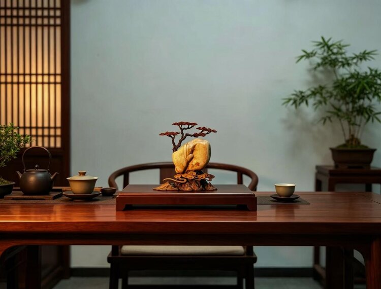 金石轩天然奇石桌面摆件:为空间增添有温度的自然雅物