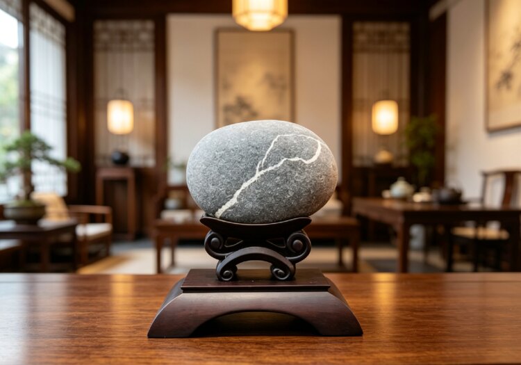 天然景观奇石摆件 新中式客厅观赏石