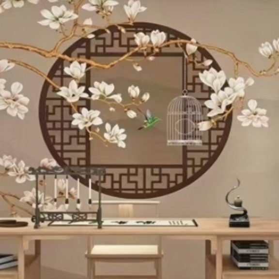 雅致办公桌奇石摆件