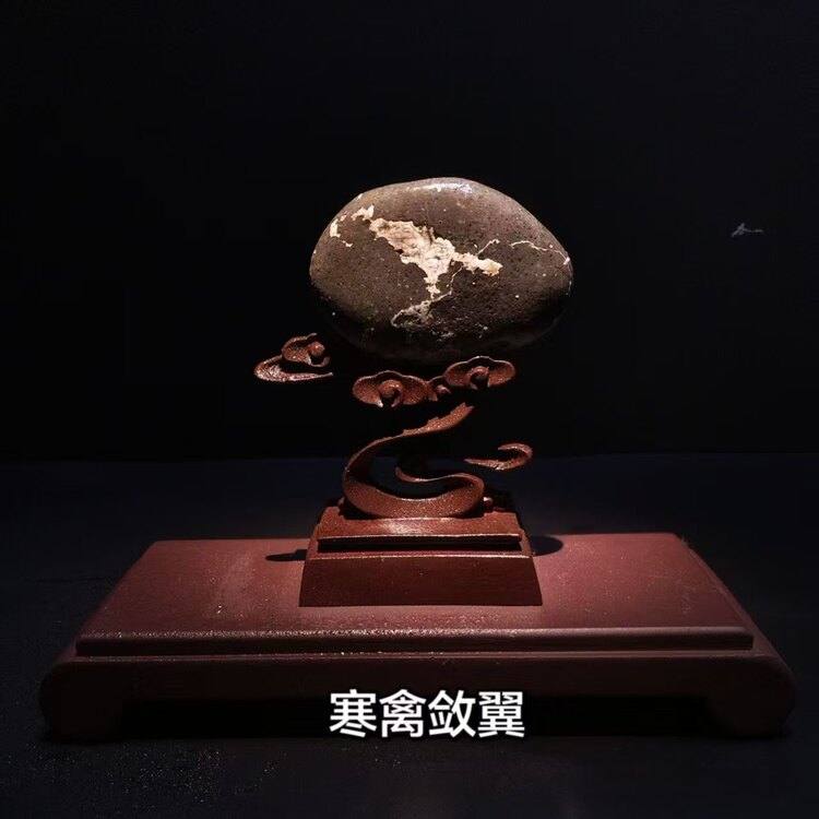 茶台小型动物画面石奇石摆件