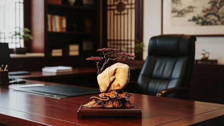 办公室奇石摆件摆放位置与寓意