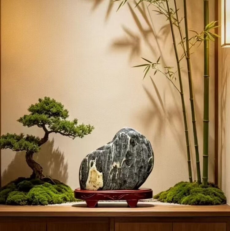 天然玄关山水奇石